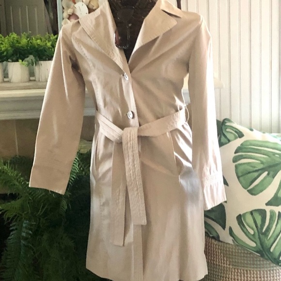 📌$30 Sale! Stylish Ellen Tracy All Weather Rain Coat Trench Coat Sz XS - Picture 1 of 10